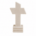 White Marble Cross – Handcrafted Natural Stone Cross (18 cm)